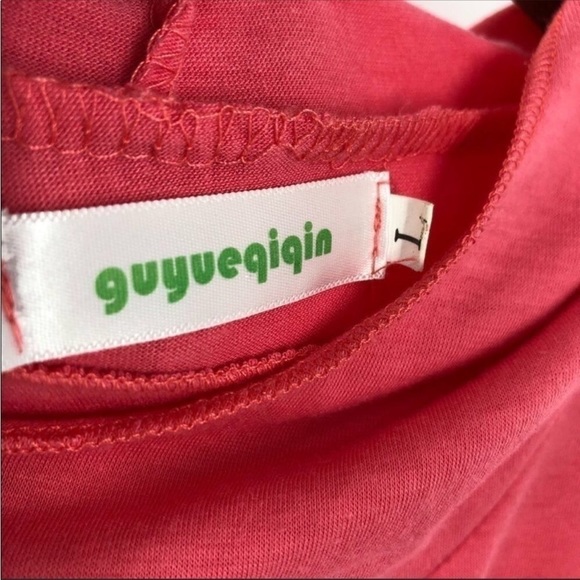 4/$45 Dark Pink Long Sleeve Lightweight Tunic Top Large - Picture 6 of 6